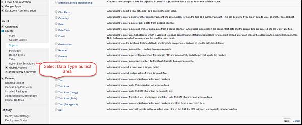 Invoice Custom Field Creation Step5