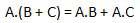 Distributive Law
