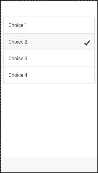 Ionic Radio Button
