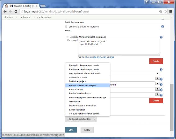 Publish Junit Report