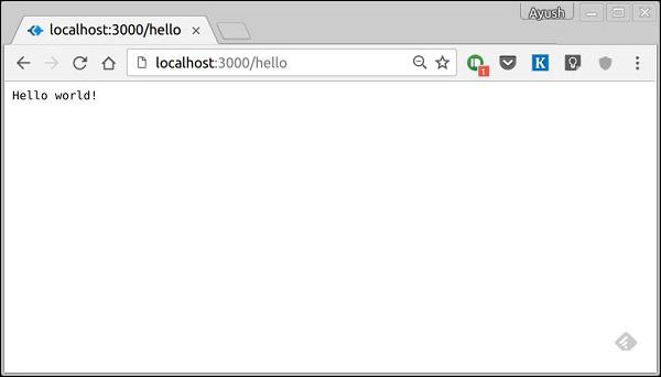 Routing Hello