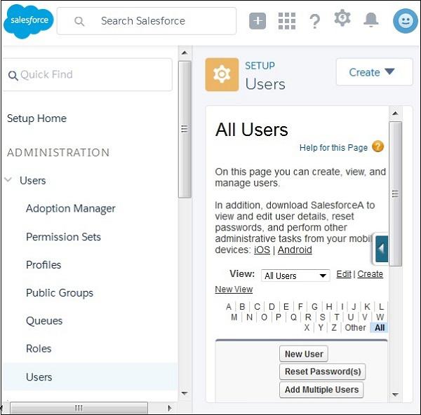 Create Users