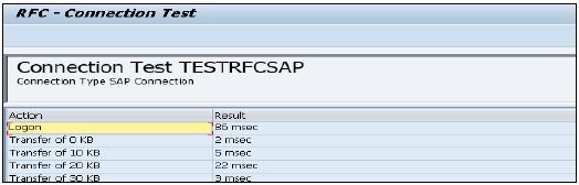 RFC Connection Test