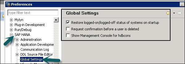 Global Settings