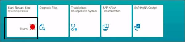 SAP HANA Cockpit Status