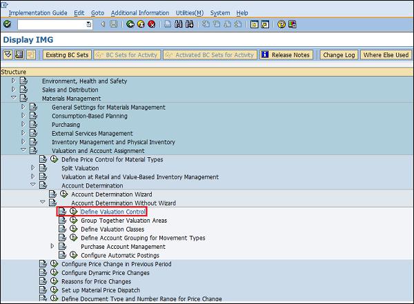 SAP Activate Grouping code