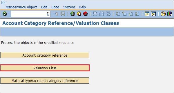 SAP valuation class path