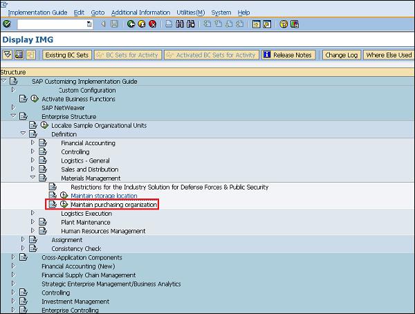 SAP Purchasing Organization