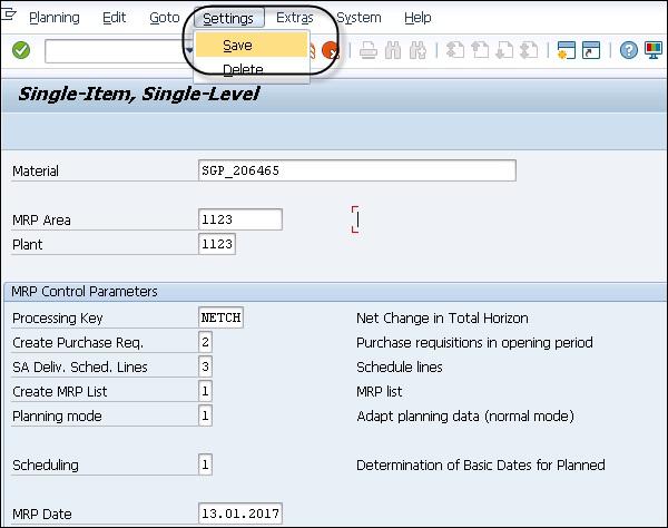 Parameter Set