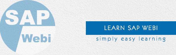 SAP Webi Tutorial