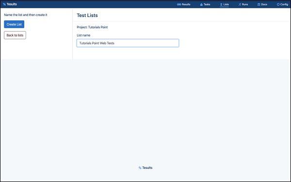 Create List