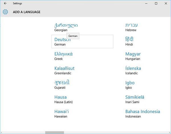 Localization Regions and Language