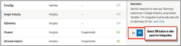 Integrate Google Analytics with Optimizely?