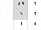 Subtract Numbers Tens Column
