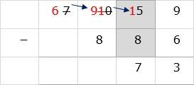 In Tens Column