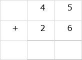 Line Up Numbers Vertically