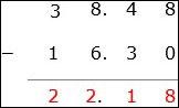 Sum of Decimal