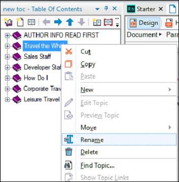 Rename TOC