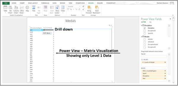 Drill Down Level One