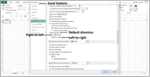 Excel Options