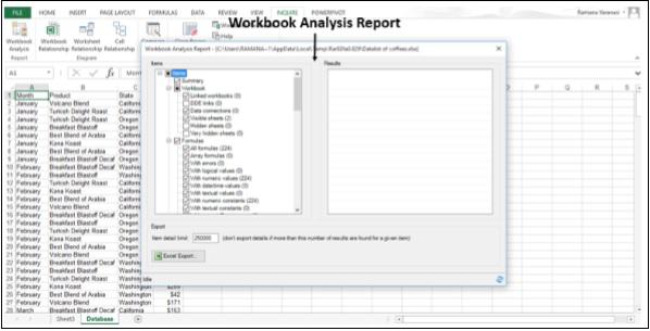 Workbook Analysis Report