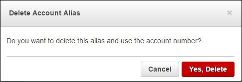 Delete Account Details