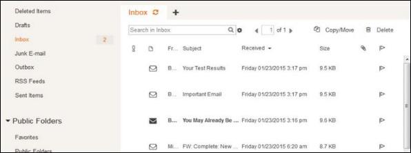 Search Inbox