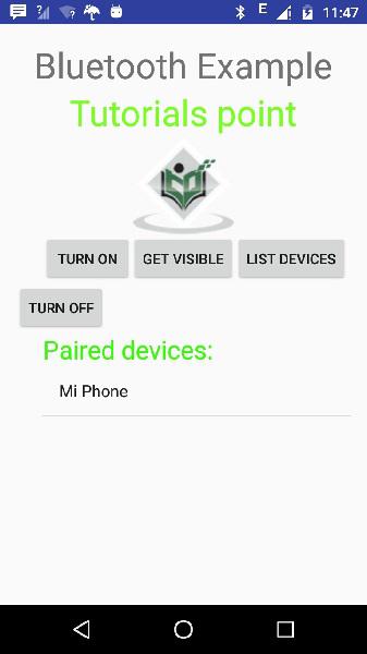 Anroid Bluetooth Tutorial