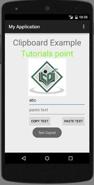 Anroid clipboard Tutorial