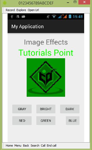 Anroid Image Effects Tutorial