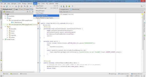 Generate Signed APK