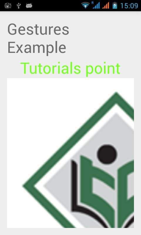 Android Gestures Tutorial