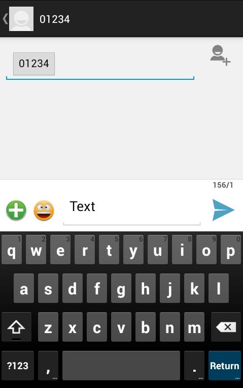 Android Mobile SMS Screen