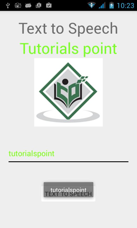 Android Text To Speech Tutorial