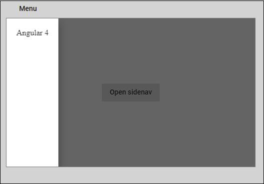 Open Sidenav Side Bar