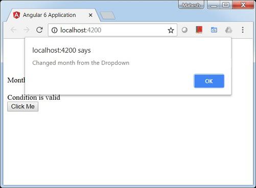 Changed Month From Dropdown2