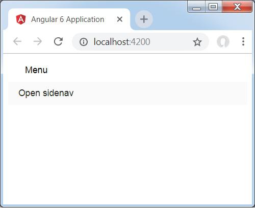 Open Sidenav Menu