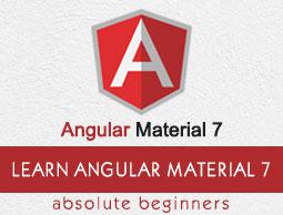 Angular Material 7 Tutorial
