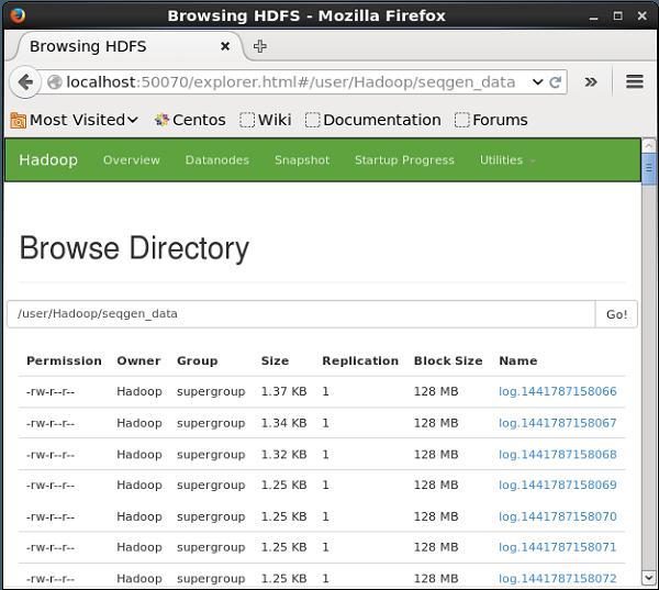 Browse the file system