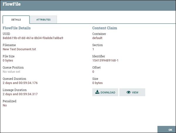 Flowfile Details