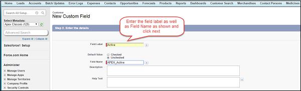 Customer Custom Field Creation Step6