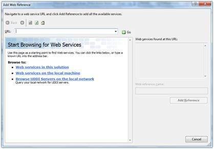 Add Web Reference