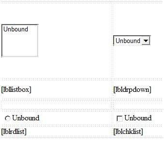 List box control