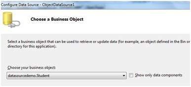 selecting the object