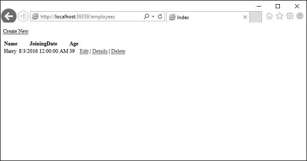 Update Index View