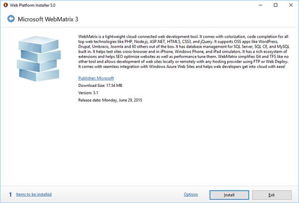Microsoft WebMatrix