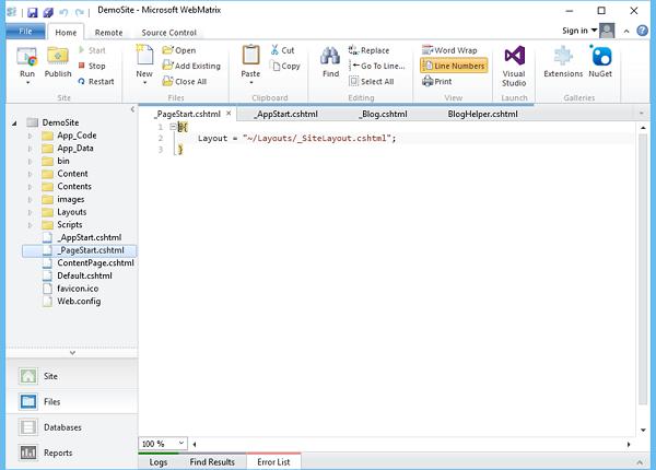 PageStart