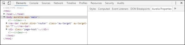 Aurelia Debugging Console