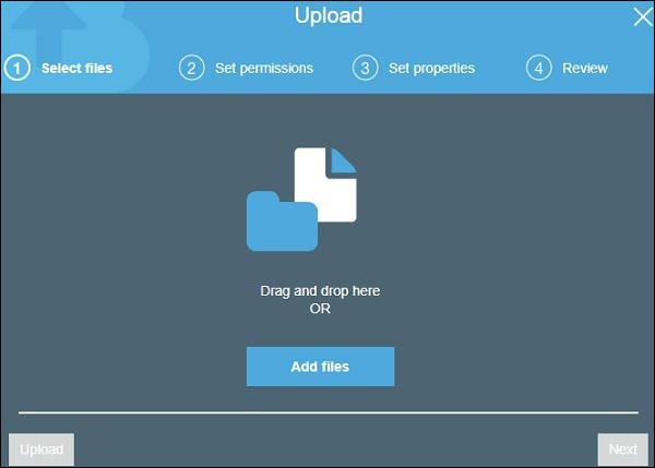 Click Upload