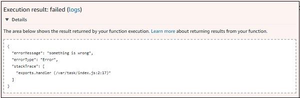 Execution Result Details